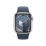 Smartwatch Apple Watch Series 9 GPS aluminium  41 mm S/M srebrny + opaska sztormowy błękit