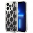 Oryginalne Etui IPHONE 14 PRO MAX Karl Lagerfeld Hardcase Liquid Glitter Monogram (KLHCP14XLMNMK) czarne